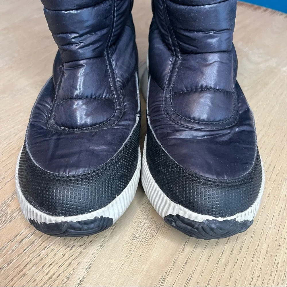 Sorel Women’s Out N About Puffy Mid Boots Navy Blue Waterproof Snow Size 6.5